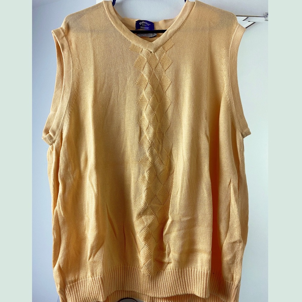 Oversized sweater vest 100% cotton V neck